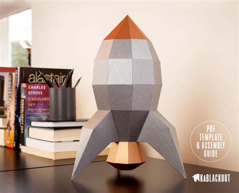 Rocket Papercraft Bundle Offer Rocket Template Pack Diy Etsy