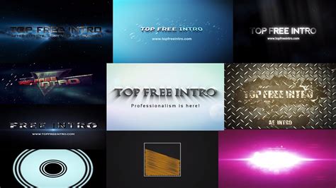 Top 10 Free Intro Templates No Plugins After Effects Intro CS6 CC