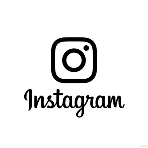 Free Instagram Logo Black And White Vector Eps Illustrator Png