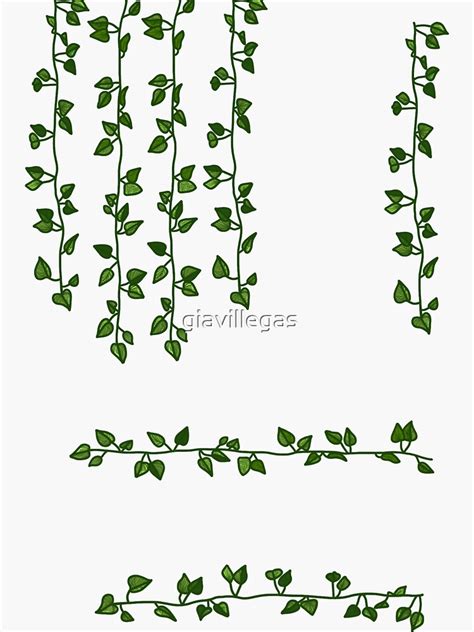 Vines Sticker For Sale By Giavillegas Redbubble