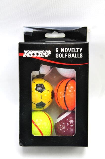New Nitro Novelty Golf Balls Soccer Basketball Tennis Football Ebay