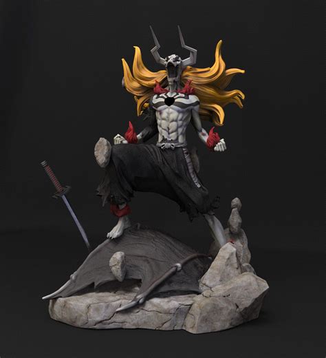 Kurosaki Ichigo Hollow Figura En 3d Barruz Studio Bleach Figures