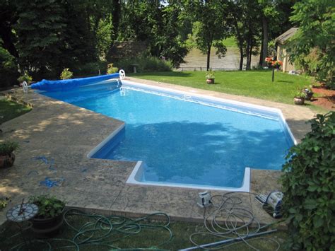 Stamped concrete pool deck designs are as varied and creative as your imagination. Pool Renovation Stamped Concrete - UV Pools