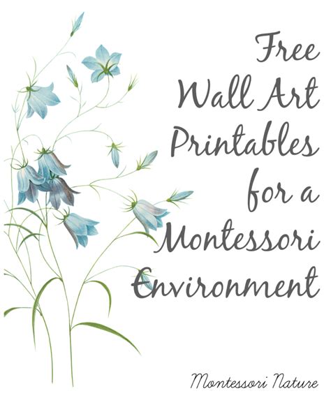 Free Wall Art Printables For A Montessori Environment Montessori