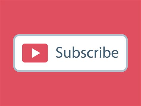 Free Youtube Subscribe Button Png Download Ui Design Motion Design