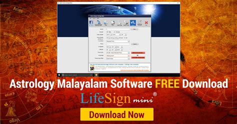 Janma kundali or complete horoscope in malayalam for nominal fee. Astrology Malayalam Software Free Download | LifeSign Mini ...