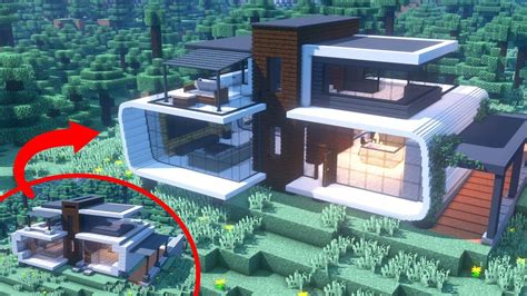 I Transformed This Modern Minecraft House In Insane Detail Modern