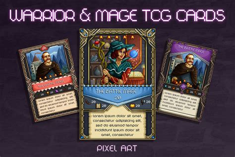 Fantasy Tcg Cards Pixel Art Download