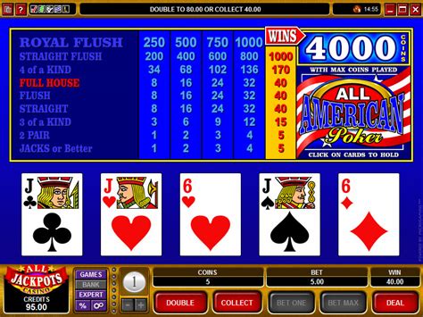 Video poker was introduced in the 1970s and is an increasingly popular form of gambling. All American Video Poker Casino Game Optimal Strategy