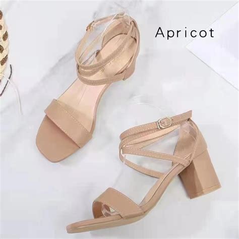 Miaolv【with Box】2 Inch Heels Sandals Korean Heels Mules Bridal Shoes High Heels For Women On