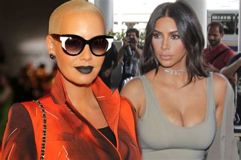 amber rose reignites her feud with the kardashians as she makes dig over kim s sex tape mirror