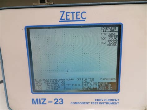 Zetec Mdl Miz 23 Eddy Current Component Testing Machine No