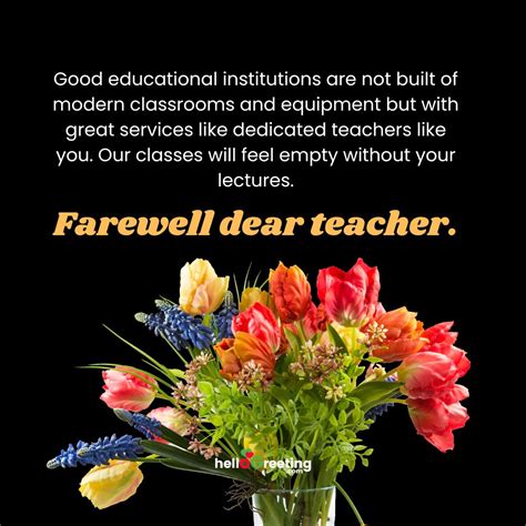70 Perfect Farewell Messages For Teacher Hellogreeting