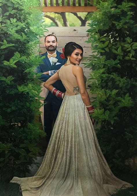 See more work at custom wedding painting. Wedding Portraits | Wedding Paintings | Bridal Portraits