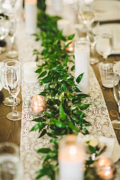 62 Stunning Lush Greenery Wedding Table Runners Table Runners Wedding