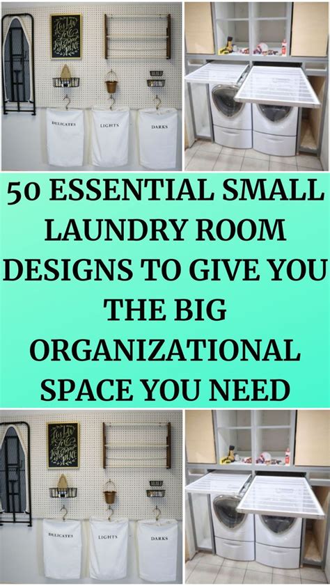 50 Essential Small Laundry Room Designs To Give You The Big