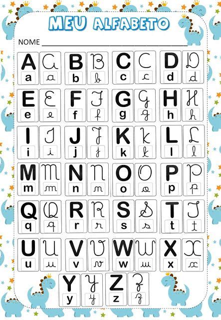 24 Ideias De Alfabeto 4 Tipos De Letras Meu Alfabeto Em 2021