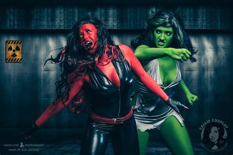 She Hulk Cosplay By Callie Cosplay Green And Red — Geektyrant