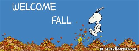 Snoopy Welcome Fall Facebook Cover Facebook Timeline