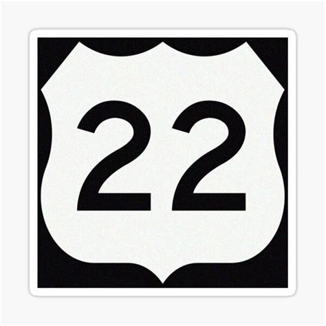 Us Route 22 Sticker For Sale By Voicesnthebreez Redbubble