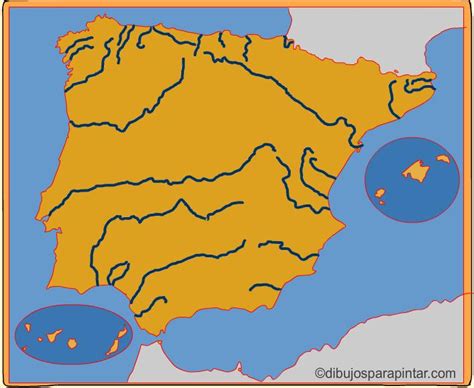 Mapa Mudo Rios España Para Imprimir Mapa Europa