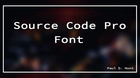 Source Code Pro Font Free Fonts Vault