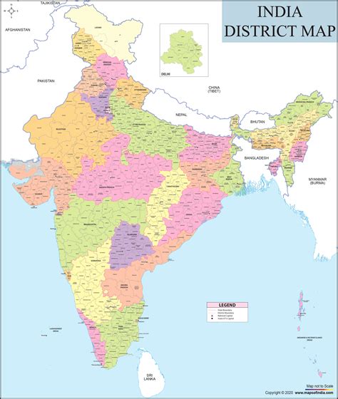 Map Of India With Districts India District Map Thy Maps Guide Images