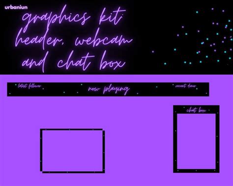 Stream Package Purple Twitch Overlay Neon Twitch Package Etsy