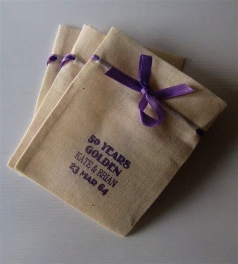 Items Similar To 50th Anniversary Party Favor Bags Fine Cotton Calico