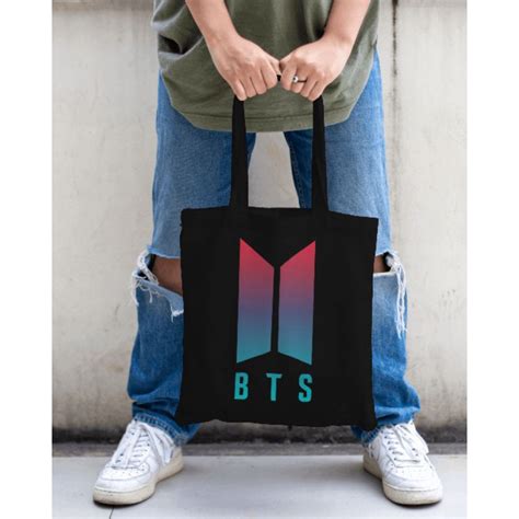 Jual Totebag Bts Logo Kpop Kanvas Premium Shopee Indonesia