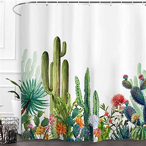 Cactus And Succulent Shower Curtain Ideas 2023