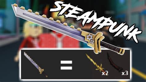 Crafting The New Steampunk Exotic Knife Roblox Assassin Youtube