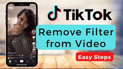 How To Remove Filter From Tiktok Video Youtube