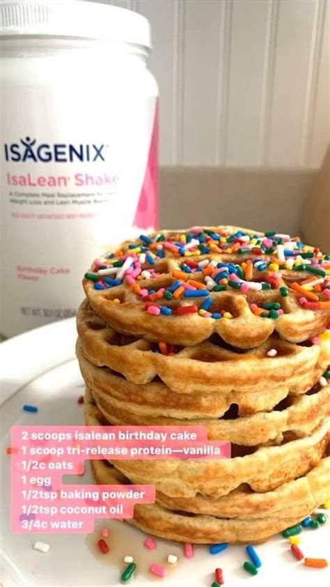 Birthday cake herbalife recipe the cake boutique. Birthday cake protein pancake | Isagenix snacks, Isagenix shake recipes, Shake recipes