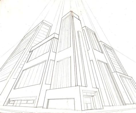 3 Point Perspective Perspective Drawing Architecture Perspective