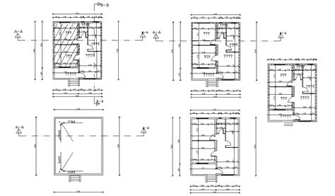 30 X 35 Feet Residence Apartment Floor Plan Cadbull