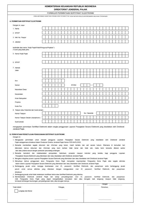 Detail Surat Permintaan Sertifikat Elektronik Koleksi Nomer