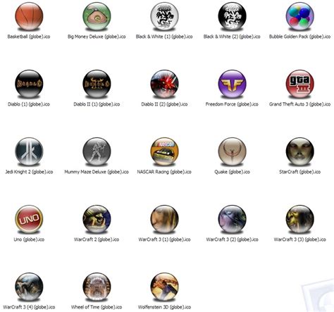 Graphics Games 1 Xp Icons Globe Free Download