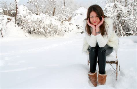 Free Images Snow Girl White Chair Spring Weather Snowshoe