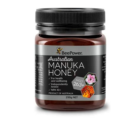 Bee Power Australian Manuka Honey Mgo 263 Npa 10 250g