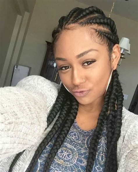 Big Cornrows Hairstyles For Afro American Women New Natural Hairstyles