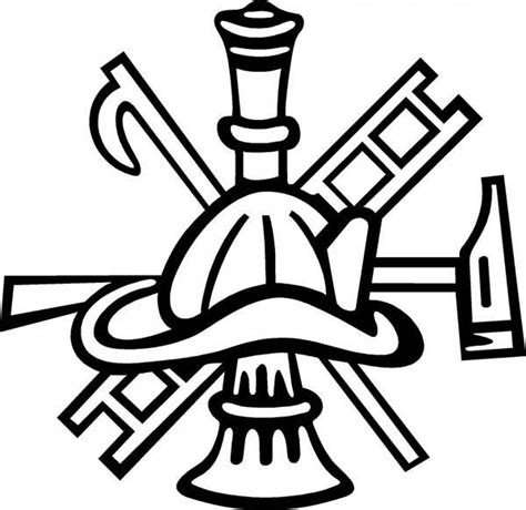 Firefighter badge coloring page police badge police officer badge c find a picture that you would like to color. Maltese-Cross-Firefighter-Axe-Ladder-and-Firefighter-Hat ...