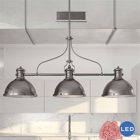 Here is a collection of industrial pendants designs that define the style. VONNLighting Dorado 3 Light Kitchen Island Pendant | Metal ...
