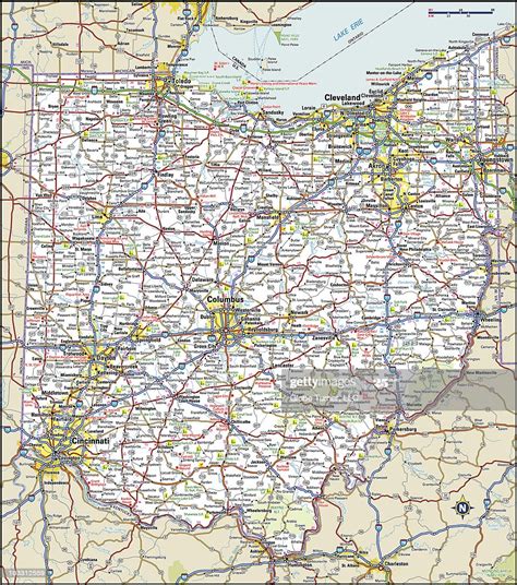 Ohio Highway Map High Res Vector Graphic Getty Images
