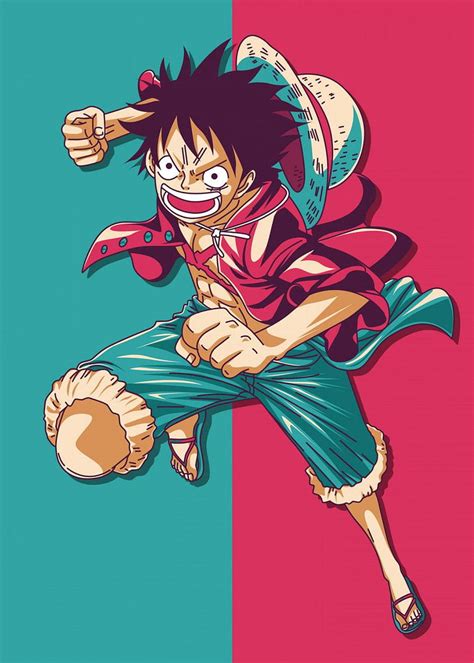 Monkey D Luffy Poster By Introv Art Displate Manga Anime One Piece