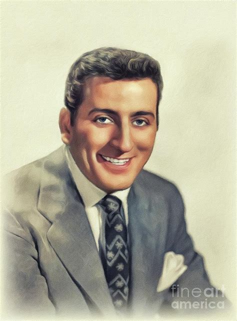 Tony Bennett Music Legend Painting By John Springfield Pixels