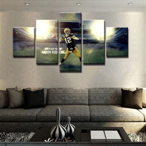 Review thousands of green bay, wi homes for sale and homes in neighboring communities in northeast wisconsin; Green Bay Packers Aaron Rodgers Star - 5 Panel Canvas Art ...