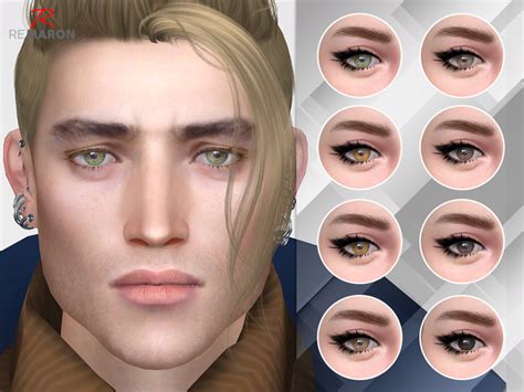 Realistic Eyes Sims 4 Realistic Eye Lipstick Set Sims