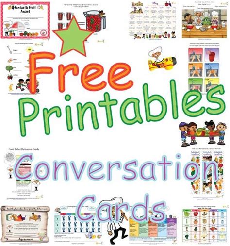Printable Conversation Cards For Kids Fun Healthy