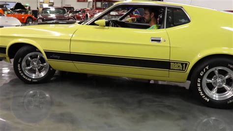 1973 Ford Mustang Mach 1 Yellow 73 4196p Youtube
